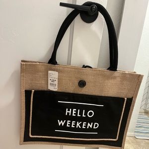 Hello Weekend Shoulder Tote